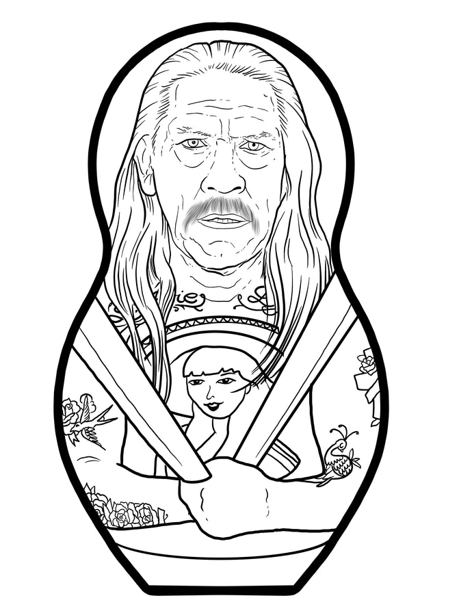 Preorder Danny Trejo inspired Plush Doll or Ornament