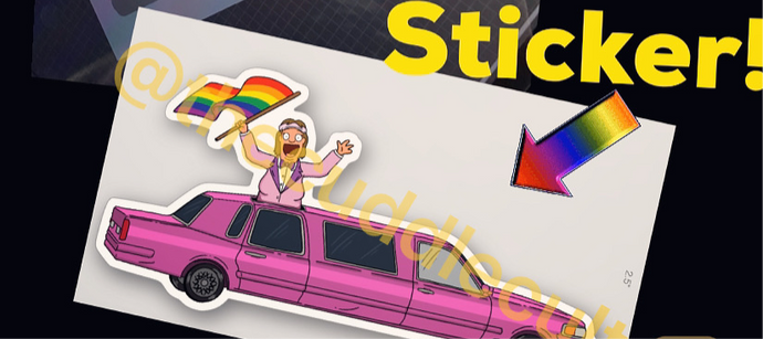Nat Kinkle Pride sticker