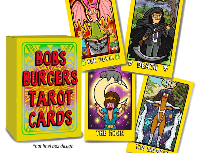 PREORDER BOBS BURGERS INSPIRED TAROT CARD DECK