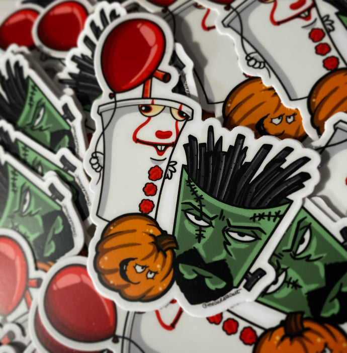 Aqua teen hunger force ATHF Halloween Sticker