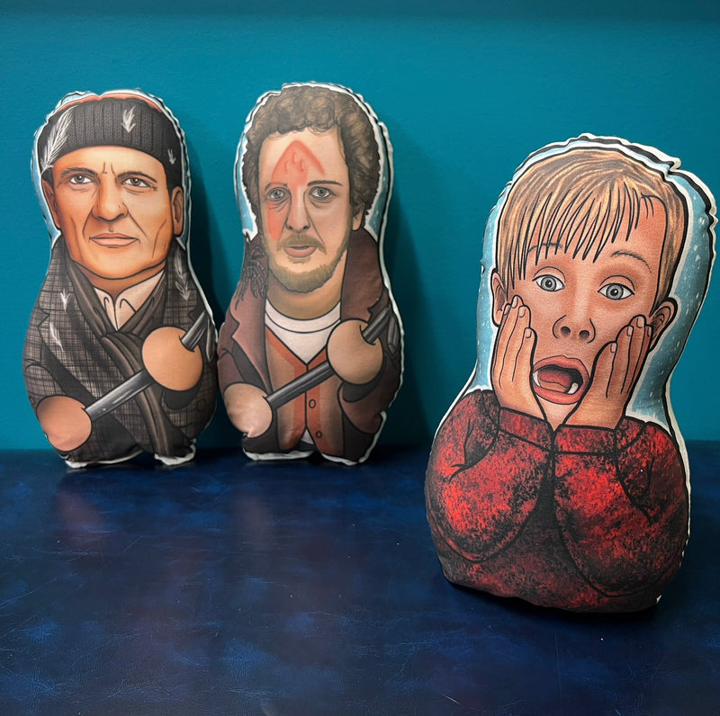 Marv and Harry Home Alone Wet Bandits Inspired Plush Doll or