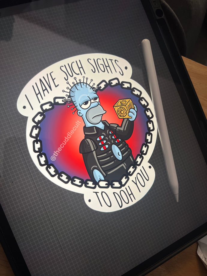 Simpsons Hellraiser Sticker