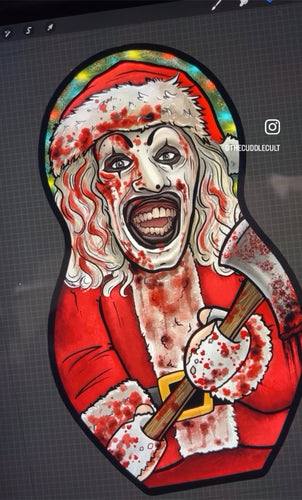 Santa Art the Clown Christmas Terrifier 3 Plush Doll