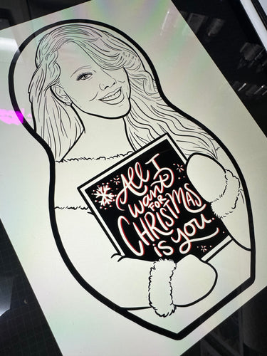 Preorder All I Want For Christmas Is You Mariah Inspired Plush Doll or Ornament