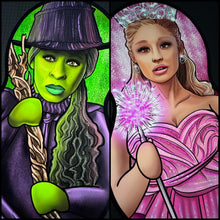 Glinda or Elphaba Wicked Inspired Plush Doll or Ornament Set or Individual