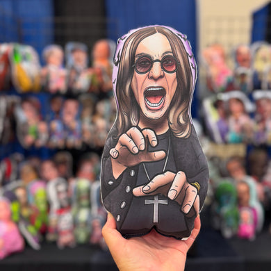 Ozzy Black Sabbath Inspired Plush Doll or Ornament