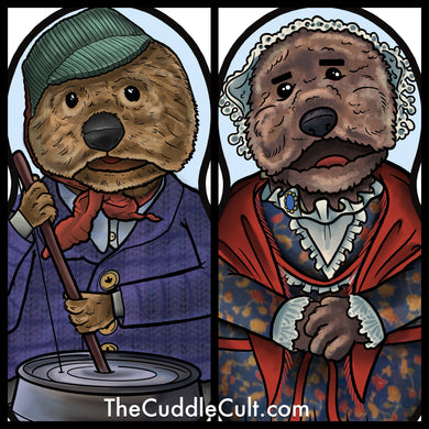 Preorder Emmet or Alice Otter Christmas Inspired Plush Doll or Ornament