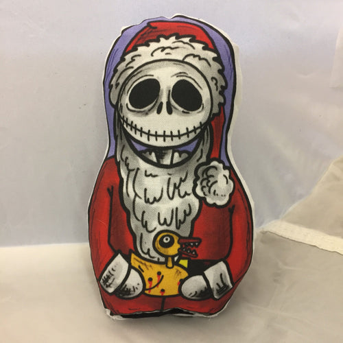 Santa Jack Skellington inspired Plush Doll  or Ornament : Nightmare Before Christmas