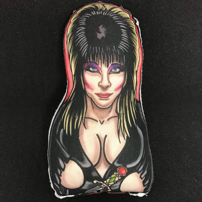 Elvira Mistress of the Dark Inspired Plush Doll or Ornament