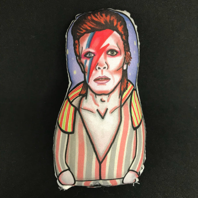 David Bowie Ziggy Stardust Inspired Plush Doll  or Ornament