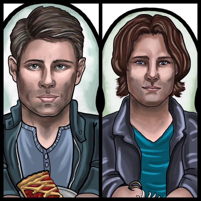 Sam and Dean set Inspired Plush Doll or Ornament