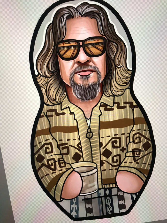 The Dude of The Big Lebowski Inspired Plush Doll  or Ornament