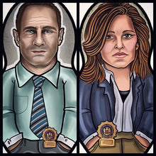 Benson and Stabler Law and Order SVU Inspired Plush Doll or Ornament Set