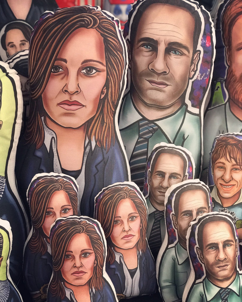 Benson and Stabler Law and Order SVU Inspired Plush Doll or Ornament S