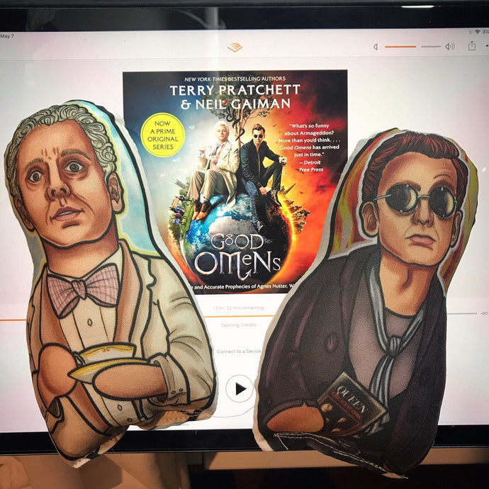 Crowley and Aziraphale Good Omens Inspired Plush Doll or Ornament Set