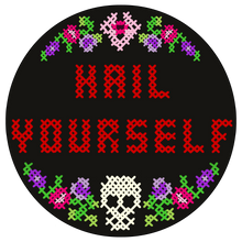 Hail Yourself Cross Stitch Sticker