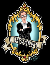 Bobs Burger-fied Ruth Bader Ginsburg I Dissent Sticker