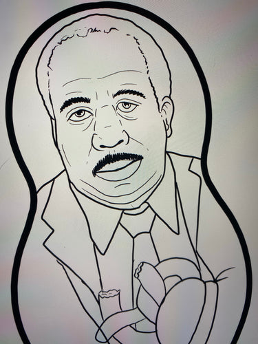 Stanley Hudson of The Office Inspired Plush Doll or Ornament