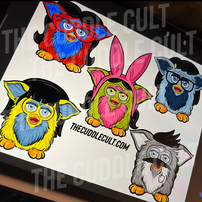 Bobs Burgers Furby Family Stickers Single or Set