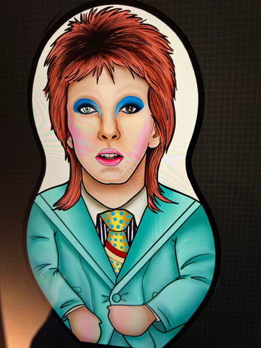 David Bowie Life On Mars Inspired Plush Doll  or Ornament