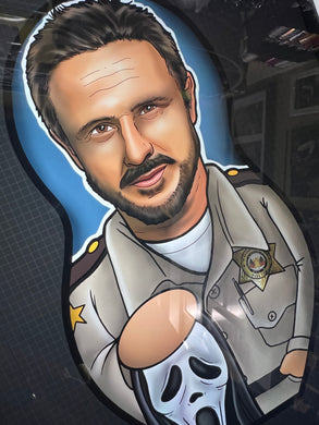 Preorder Deputy Dewey, David Arquette Scream Inspired Plush Doll or Ornament