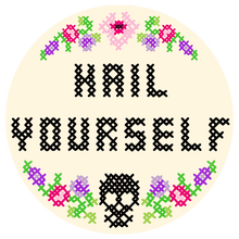 Hail Yourself Cross Stitch Sticker